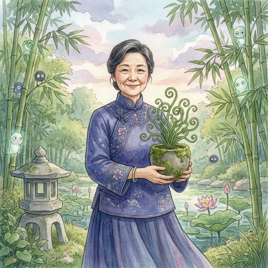 高清动漫植物顾问王秀兰